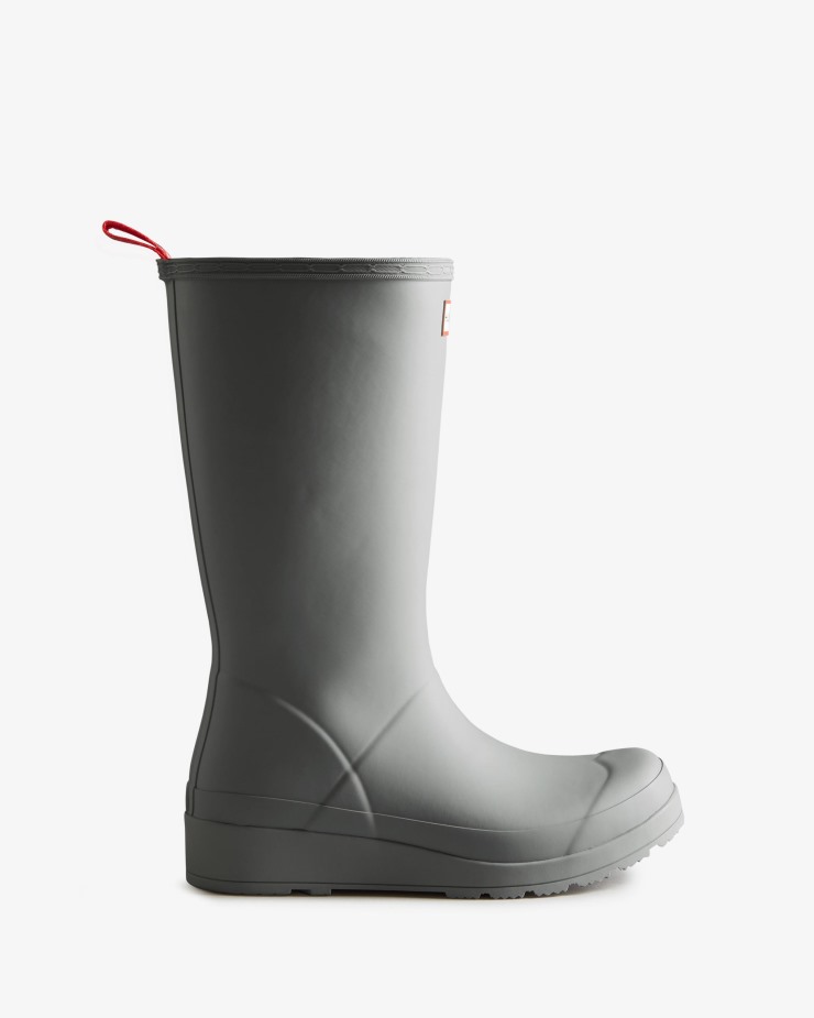 Hunter Botas De Lluvia Altas Con Aislamiento Para Mujer, Color Gris Tundra