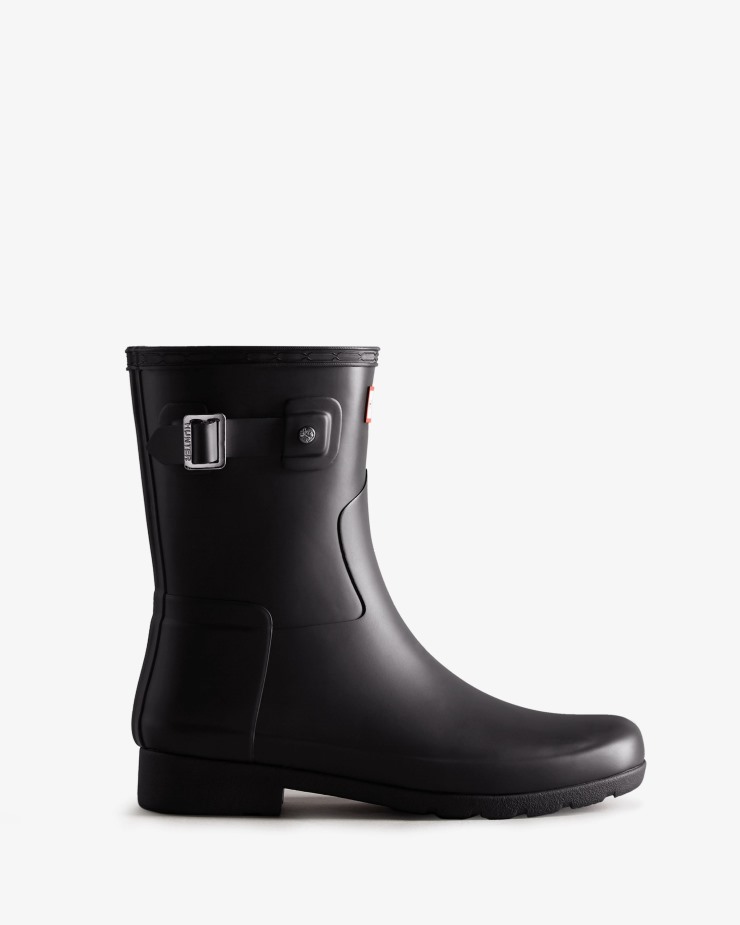 Botas De Lluvia Cortas Slim Fit Para Mujer Hunter Negras