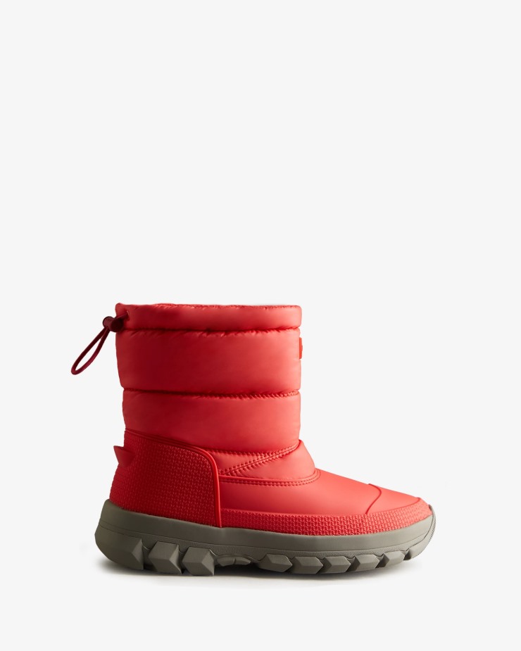 Botas De Nieve Cortas Con Aislamiento Para Mujer Hunter Red Chill