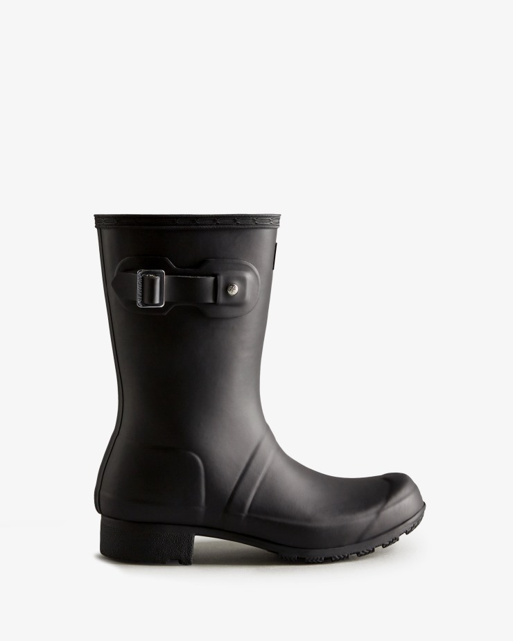 Botas De Lluvia Cortas Plegables Hunter Tour Para Mujer Negro