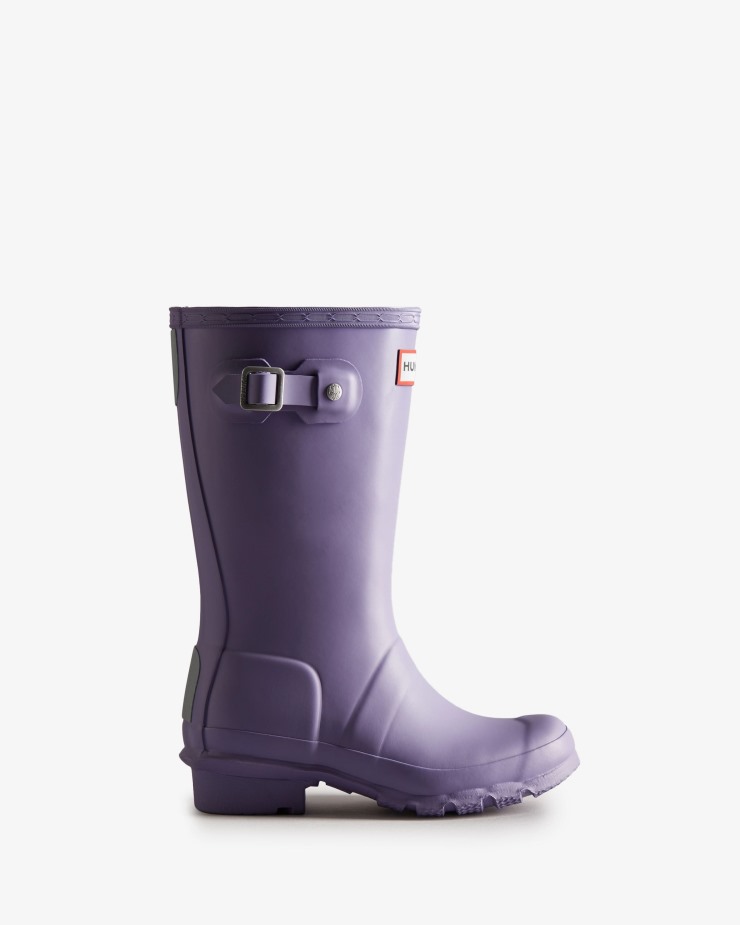 Botas De Lluvia Hunter Original Big Kids (5-11 Años) Violeta Iridiscente